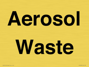 Aerosol Waste